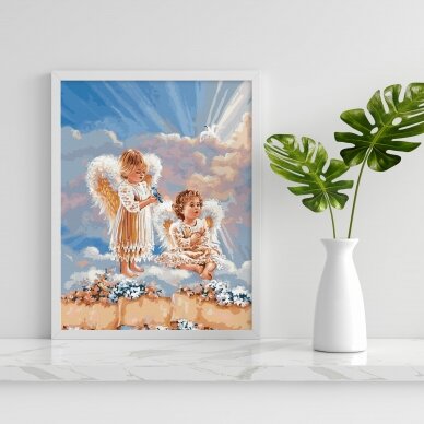 Angels in the clouds 40*50 cm 2