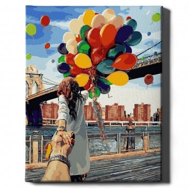 Balloons in hand 40*50 cm
