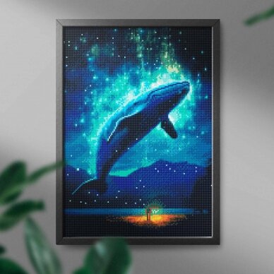 Blue whale 40*50 cm (round diamonds) 1