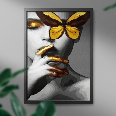 Golden butterfly 40*50 cm (Golden paints) 2