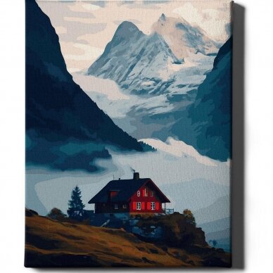 Swiss mountains 40*50 cm