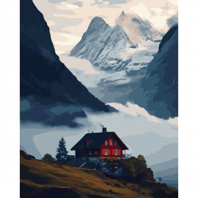 Swiss mountains 40*50 cm 3