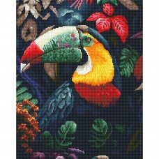 Toucan bird 40*50 cm (round diamonds)