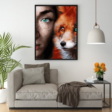 The gaze of the fox 40*50 cm 2