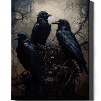 Crows 40*50 cm