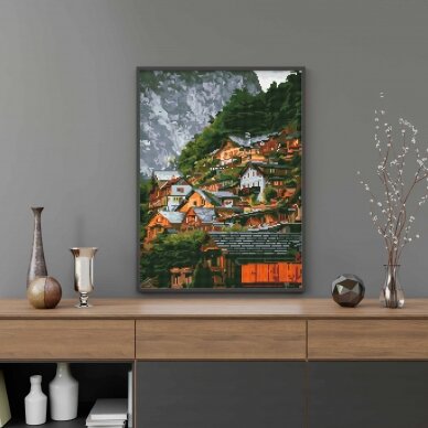 A town in the mountains 40*50 cm (round diamonds) 1