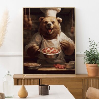 Bear chef 40*50 cm 1