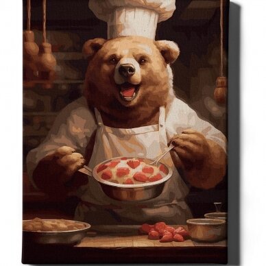 Bear chef 40*50 cm 2
