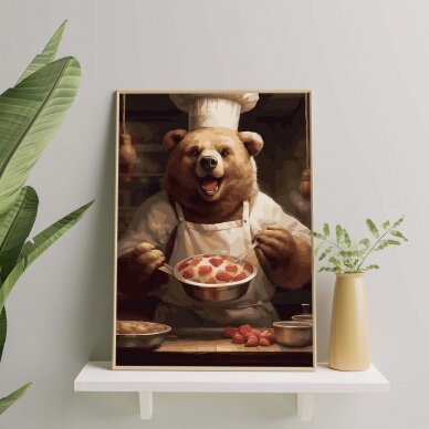Bear chef 40*50 cm