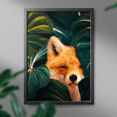 Fox in the leaves 40*50 cm 1