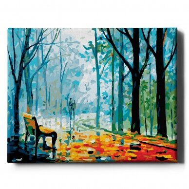 Rain in the park 40*50 cm