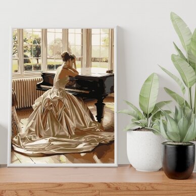 Girl at the piano 40*50 cm 2