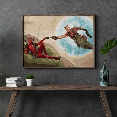 Creation of Deadpool 40*50 cm 2