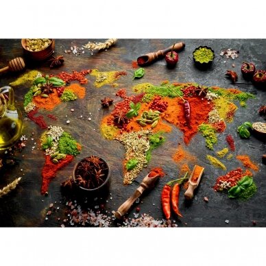 World Map in Spices 1000 pcs. 1