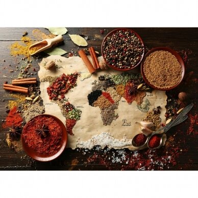 World Map in Spices 1000 pcs. 1