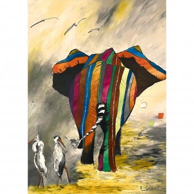 Colored elephant 1000 pcs. 1