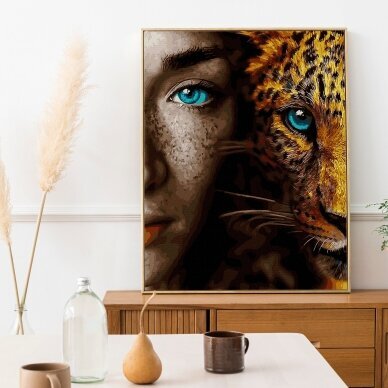 The gaze of the leopard 40*50 cm 2