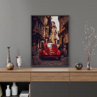 Red car 40*50 cm 2