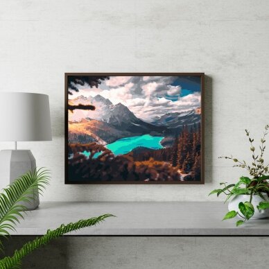 Lake in the mountains 40*50 cm   2