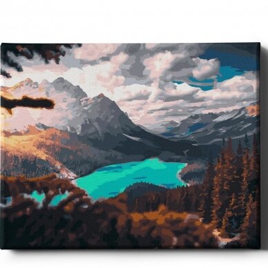 Lake in the mountains 40*50 cm