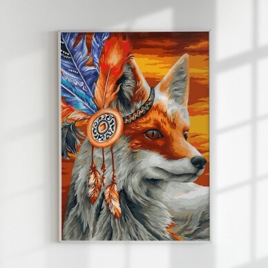 Fox shaman 40*50 cm 2