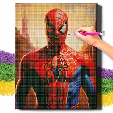 Spider-man  40*50 cm (round diamonds)   2