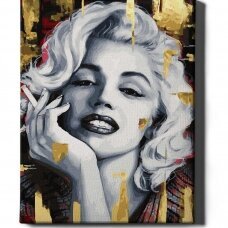 Marilyn Monroe 40*50 cm (Auksiniai dažai)