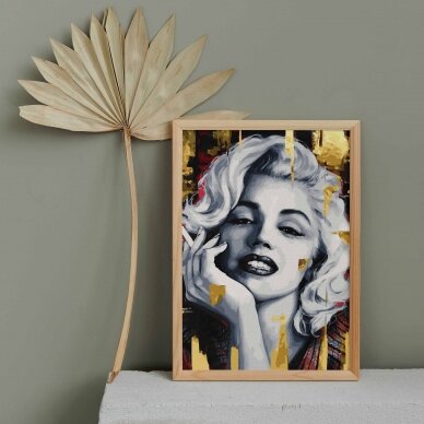 Marilyn Monroe 40*50 cm (Golden paints) 2