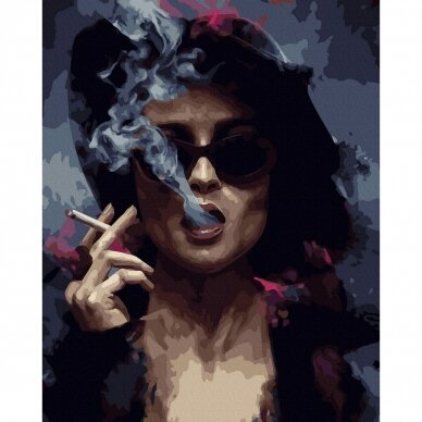 Girl with a cigarette 40*50 cm 2